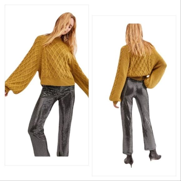 FREE People Shine On Pants in Black Combo size 4 - Picture 1 of 16